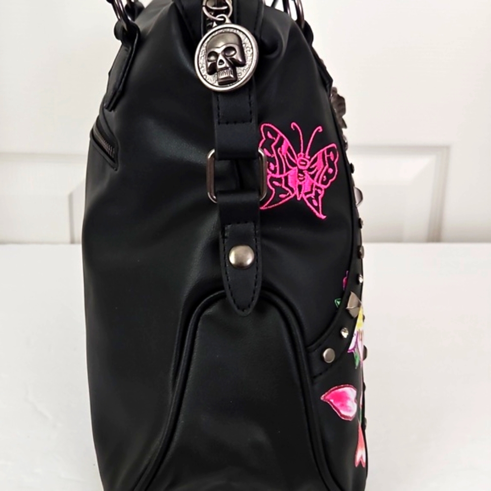 Ed Hardy NWT Charms Satchel - Picture 7 of 10